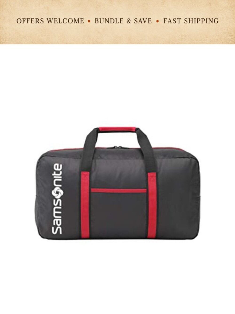 Samsonite Carry-On Tote-A-Ton Nylon Luggage Water Resistant Travel Bag